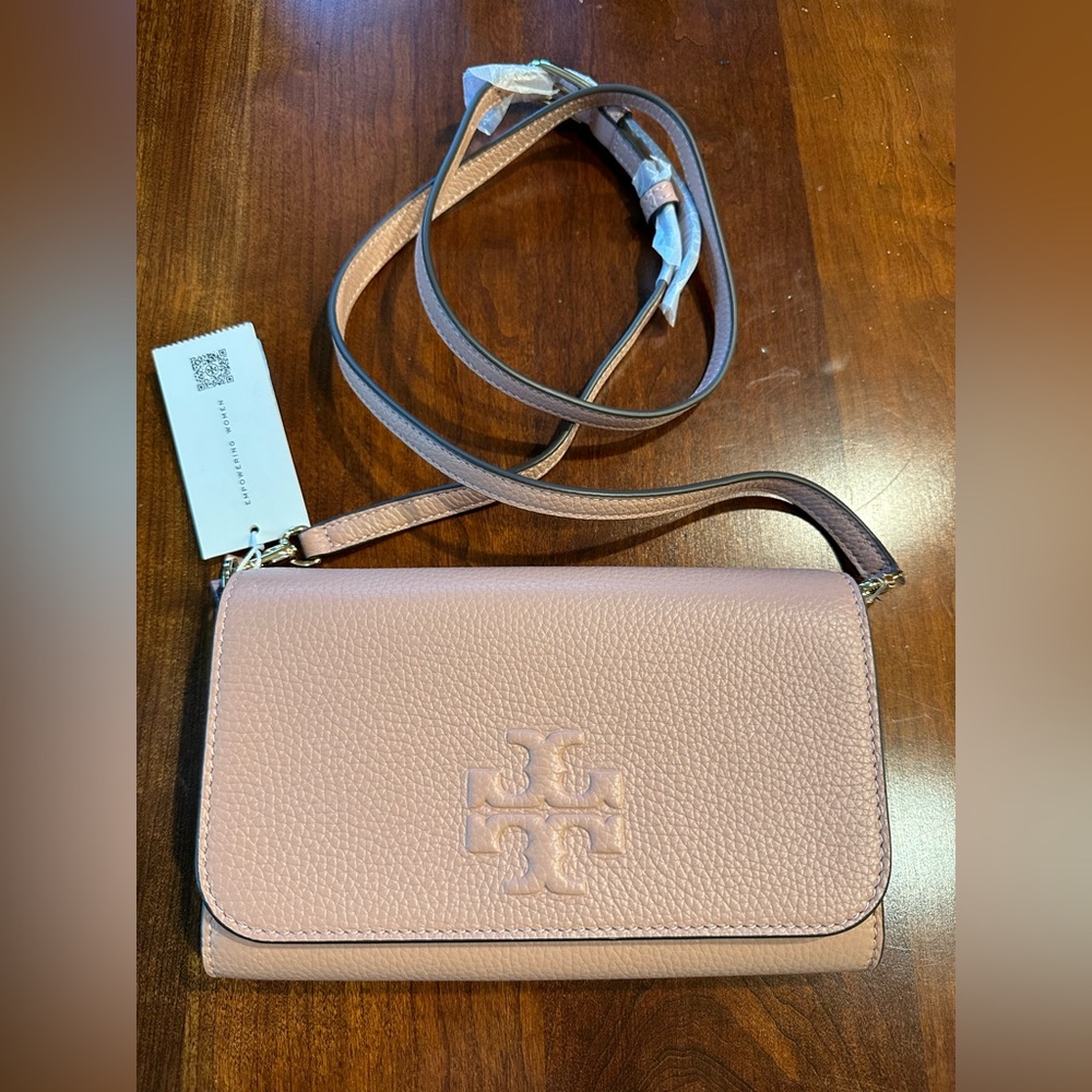 Tory Burch crossbody purse in dusty pink